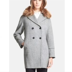 NWT Vintage Vince Peacoat with Removable Genuine Coyote Fur Collar